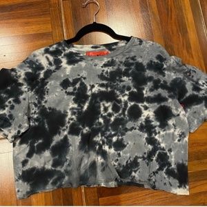 tie dye cropped t-shirt